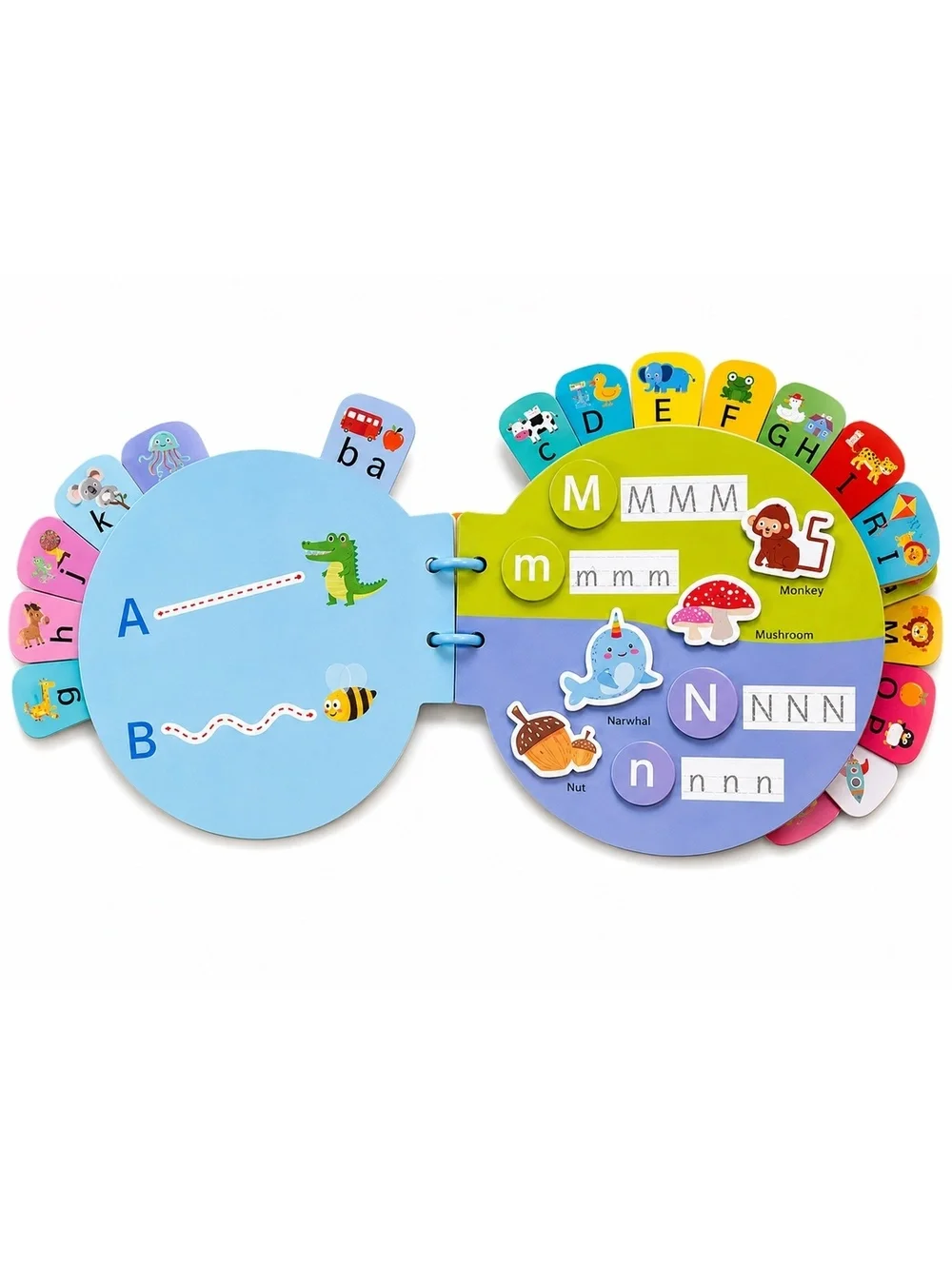 Alphabet Busy Book Preschool Learning Toy ABC Tracing Montessori Toddler 3+